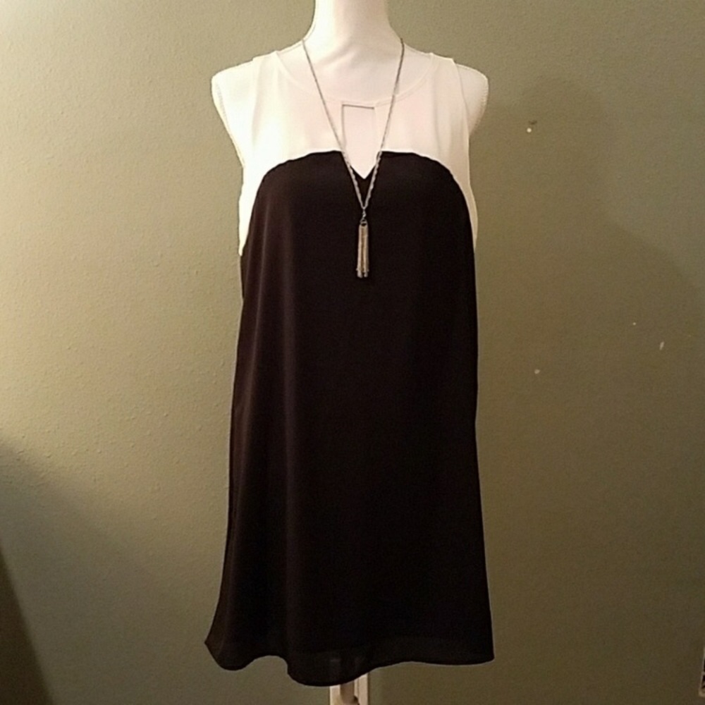 Charming Charlie’s Black and White Shift Dress